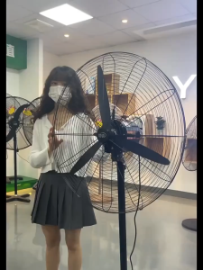 พัดลมตั้งพื้น พัดลมตั้งพื้นอุตสาหกรรม ประหยัดพลังงานสุดๆ ลมแรง เหมาะสำหรับโกดัง กลางแจ้ง ร้านอาหาร และสถานที่อื่นๆ