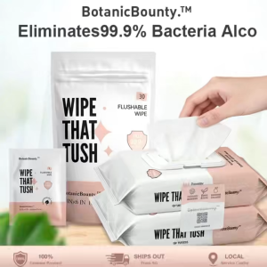 Toilet Wet Wipes Flushable & Biodegradable Individually Large-Packaged