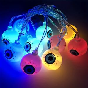 Halloween Decorations Eyeball String Lights LED Fairy Lights Spooky Horror Party Decor Battery Operated
