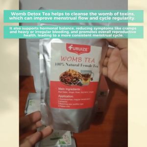 Womb Detox Tea for Heavy / Prolonged Irregular Menstruation Spotting Hormonal Balance and PCOS Remove Blood Clogging Healthy Ovary Shrink Fibroids Anti-inflammatory Womb Cleansing Detox Tea Pain Relieve Dysmenorrhea Herbal Tea Menstrual Cramp Tea