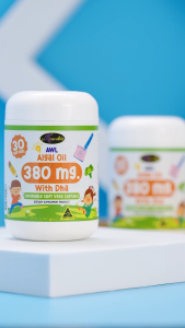 โปรสุดคุ้ม!!2แถม1 AWL ALGAL OIL 380mg with DHA Chewable VEGE Soft Capsules น้ำมันสาหร่าย ดีเอชเอ แถมฟรี Algal Oil DHA Chewable ( 1 กระปุก 30 เม็ด ) healthxclub