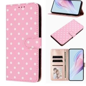Wave Dot Pattern Leather Flip Case for IPhone Air 17 16 E 15 14 13 11 Pro Max Plus 12 Mini 17E 16E Wallet Card Bag Phone Cover