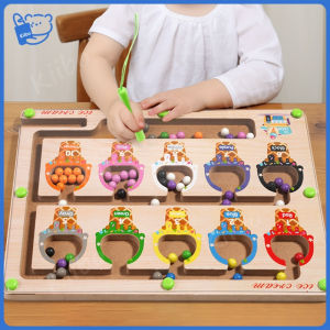 【Ready Stock】Color Classification Maze - Mainan Sortir Warna Berhitung Magnetic - Magnetic Board Wooden Education Toy Mainan Edukasi Anak Kado Kayu