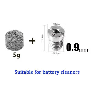 Precision Foam Cannon Orifice Nozzle Universal 0.9~1.4 mm Thread Nozzle and Mesh Filter for Snow Foam Lance Car Wash 3000 PSI