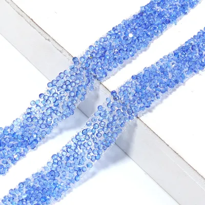 Dây Băng Kim Tuyến Pha Lê 12mm 2 Thước Viền Nhựa Pha Lê Dùng Trang Trí Quần Áo May Mặc Đính Đá Thủ Công Trang Trí.