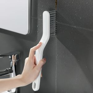 Bàn chải nhà tắm chà góc tường 2 Trong 1 chổi cọ nhà vệ sinh cán dài chà khe hở sàn đa năng - LAZYL
