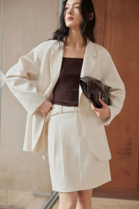 epoque de rueen | Retro Commute One-Button Casual Suit Skirt Set Women Spring