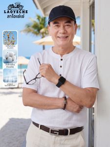 LAOYECHE | Linen Old Money Style Short Sleeve T-Shirt