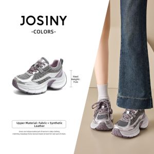 Josiny | Chunky Thick Sole Purple Dad Shoes