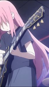 KIZARU Kaos Pria Hitam T-shirt Anime Bocchi the Rock KESSOKU