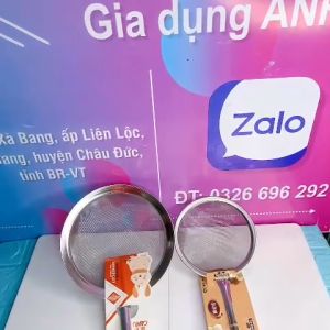 Dụng cụ hớt bọt vớt cặn lọc dầu lược dừa rây bột bằng inox không gỉ đa dạng đủ kích thước8cm11cm14cm16cm18cm20cm