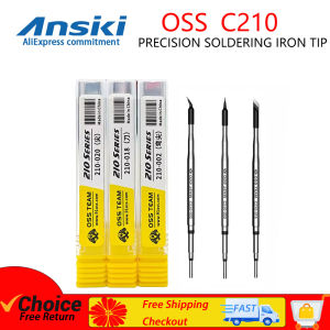 OSS C210 Soldering Iron Tip Precision Welding Repair Kit for JBC HS02B T80 TS21 Soldering Iron Replacement Tip C210-020/018/002