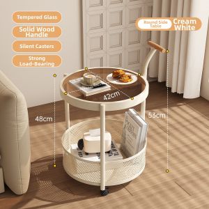 MU FENG ZHI NAN | Mobile Vintage Multi-functional Side Table