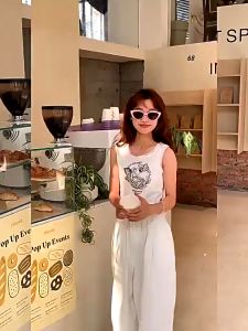 GUK Kacamata Hitam Cateye Lensa Anti UV Sunglasses Fashion Wanita Pria Kacamata Mata Kucing K61 15962 COD