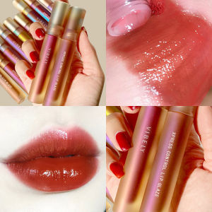 Lip Glaze Pelembab Lipstik Water Mirror Wajah Lip Glaze Tahan Lama-🌹Tamia