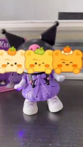 Kuomi Cartoon Electric Musical Dancing Robot Music Light function Kids Learning Girls Baby Toy Children Boxing Gift 3286