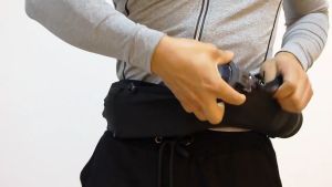 กระเป๋าคาดเอว ติดเลขbib และสามารถใส่ขวดน้ำ ผ้าระบายอากาศ กระเป๋าคาดเอว เข็มขัดเพื่อวิ่ง และมีของได้รอบตัว