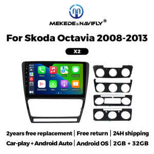 Android OS Car Radio for Skoda Octavia 2 A5 2004-2013 Carplay Autoradio Multimedia Video Player Navigation 2Din Stereo Head Unit