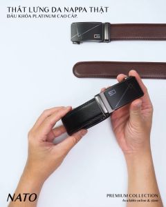 Thắt Lưng Nam THOR Khóa Tự Động Da Bò Thật Cao Cấp Bền Đẹp Sang Trọng Công Sở Thời Trang Đi Làm Học Dây Nịt Tăng NATO