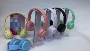 Macaron Y08 color wireless Bluetooth headset headset microphone small and cute