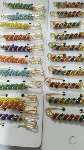 Peniti India 1 LUSIN / Peniti Hijab Simpel / Peniti Pengantin / peniti GOLD AABR340