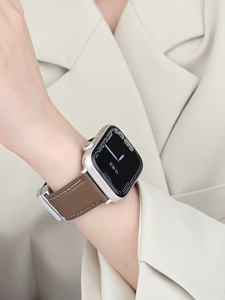 Leather Strap for apple watch Series 11 10 9 8 7 6 SE 41mm 45mm 40mm 44mm 42mm 46mm Magnetic Buckle Smart Watch Band ultra 3 ultra 2 49mm smart watch strap