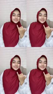 Kerudung bergo - Jilbab bergo hamidah size L - bergo jersey premium - Hijab sport menutup dada - hijab instan dewasa