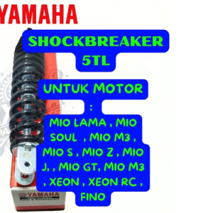 SHOCKBREAKER BELAKANG YAMAHA MIO KODE-5TL HITAM KUALITAS ASLI ORIGINAL YAMAHA PRESISI YGP ORIGINIAL