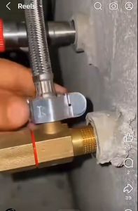 nepel alat buka kran air / sparepart kunci selang anyam fleksibel NP8