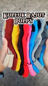 Kupluk rajut puppy/ beabie hat puppy karakter / Kupluk bayi lucu / Kupluk anak BB-26