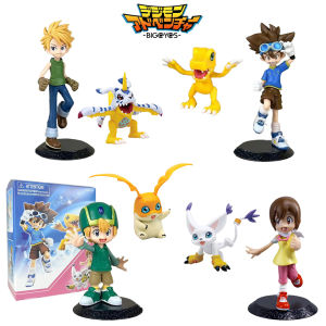Bandai | Figura de aventura de Anime Digimon Yagami Taichishida Yamato Yagami Hikari Takaishi TakeruAction modelo decoraciones de PVC jug