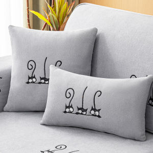Modern Luxury Snow Velvet Pillow Cover Living Room Sofa Backrest Cushion Bedroom Headboard Pad Square Pillow Universal Fit