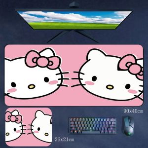 Sanrio | Miếng Lót Chuột Cao Su Hoạt Hình Hello Kitty Độ Chính Xác Cao Khóa Cạnh Dễ Thương Bàn Phím Máy Tính Văn Phòng Hỗ Trợ Cổ Tay Cho Bé Gái