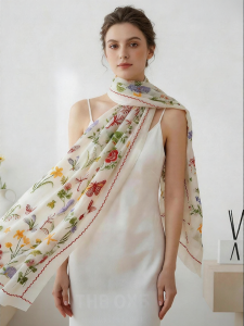 Pierre Cardin | Khăn Choàng Chống UV Sang Trọng từ Cashmere