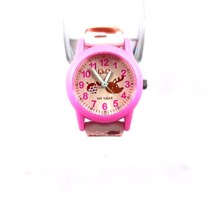 Q&Q Kids Pink Resin Quartz Watch V22A-015VY*