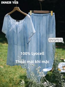 Đồ Ngủ Nữ Thoáng Khí Lyocell Có Lót Không Gối