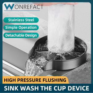 Stainless steel High Pressure Automatic Glass Rinser Bar Glass Cup Washer Sink Wash Cup Accessories Gadgets