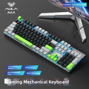 AULA | Wired Mechanical Keyboard Mouse Set 108 Keys