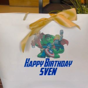 Personalized Paper Bag Gift Bag Gold Ribbon Party Favor Envelope Card Giveaway Gift Box Christmas Birthday Chiffon Wrapper Corporate Packaging