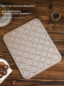 Non-Stick Chocolate Chip Baking Tray Cookie Baking Oven Tool Thin Crispy Macaron Chocolate Chip Carbon Steel Baking Mold