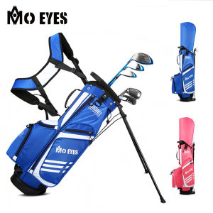 PGM MO EYES Juniors Multifunction Golf Stand Bag with waterproof Super Lightweight portable version in blue pink for boy girl kids