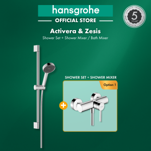 [New Launch]  hansgrohe bathroom bundle | Activera + Zesis | shower set (2jet) + shower/bath mixer