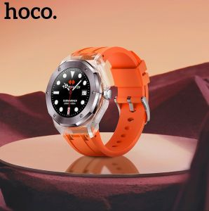 【ใช้เวลา 7 วัน】HOCO Y13 นาฬิกาสปอร์ตอัจฉริยะสำหรับทุกเพศ 1.09 นิ้วหน้าจอสัมผัสนาฬิกาสปอร์ตนาฬิกาออกกำลังกาย 3ATM กันน้ำบลูทูธ 5.0 ตรวจวัดอัตราการเต้นหัวใจการนอนหลับเวลาสแตนด์บายนานสากลสำหรับสมาร์ทโฟนทุกรุ่น