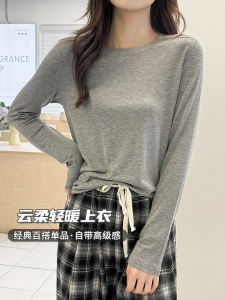 Undershirt for Women 2024 New Arrival Fall and Winter Long Sleeves Autumn Clothes Tops Slimming Inner Can Be Outwear Spring and Autumn Ladies Single