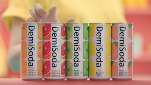 [Donga Otsuka] DemiSoda MIX & MATCH Apple/Peach 250ml  | Direct from Korea | Korean Sparkling Juice Drink |
