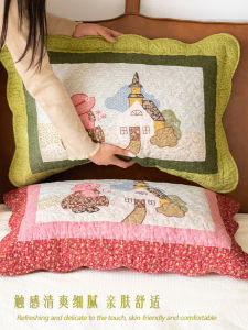 Thickened Cotton Pillowcase for Little Girl Soft Skin-friendly Single Person Pillow Cover Student Home Use New Style