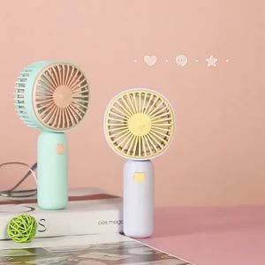 Mini Portable Fans Handheld USB Rechargeable Fan Air Cooler Outdoor Travel Hand Fans Ventilation Fan
