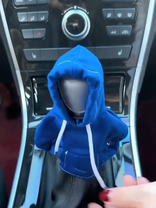 Universal Mini Hoodie Gear Shift Knob Cover Cute Fashion Car Interior Decoration Fits Manual &Automatic Car Shift Lever