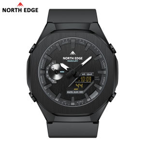 NORTH EDGE MERCURY Mens Military Digital Watch Stopwatch Waterproof 50M Sports Watches World Time