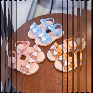 Sandal Anak Perempuan Sendal Anak Karet Meonky SG - 05 Motif Bunga Kekinian Terbaru Ringan Di kaki